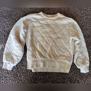 Universal Thread Target quilted cream white oversized sweatshirt women xsmall